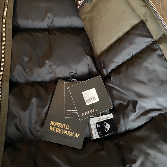 Moose Knuckles Green Performance Jacket with Standing Collar - Picture 7 of 7